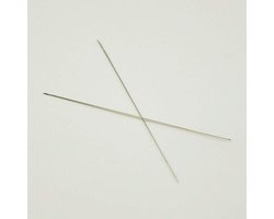 MoonyLI Pearl needle/string needle, 7.5 cm, fine, for jewelry making DIY necklace, 2 pieces