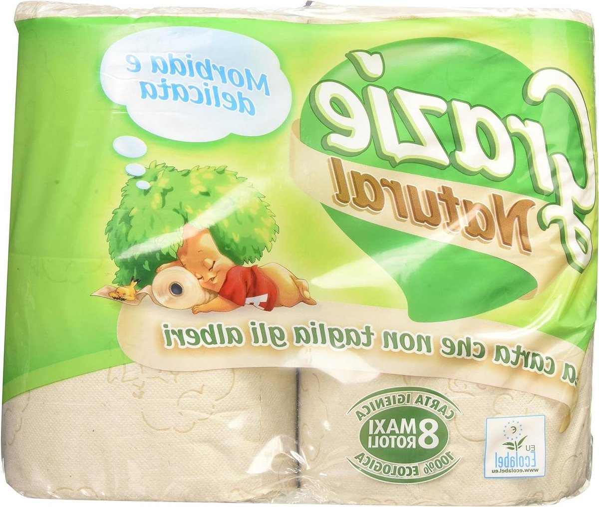 Toiletpapier Rollen - Maxi Rollen - Dagelijks Gebruik - Gerecycled Papier - 8 Stuks - Wit