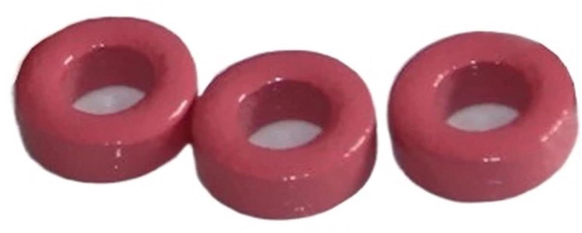 Magneetfilter Kern - Ferriet Kern - Signaal Filtering - Hoogfrequent Ontwerp - T37-0 5mm - Roze