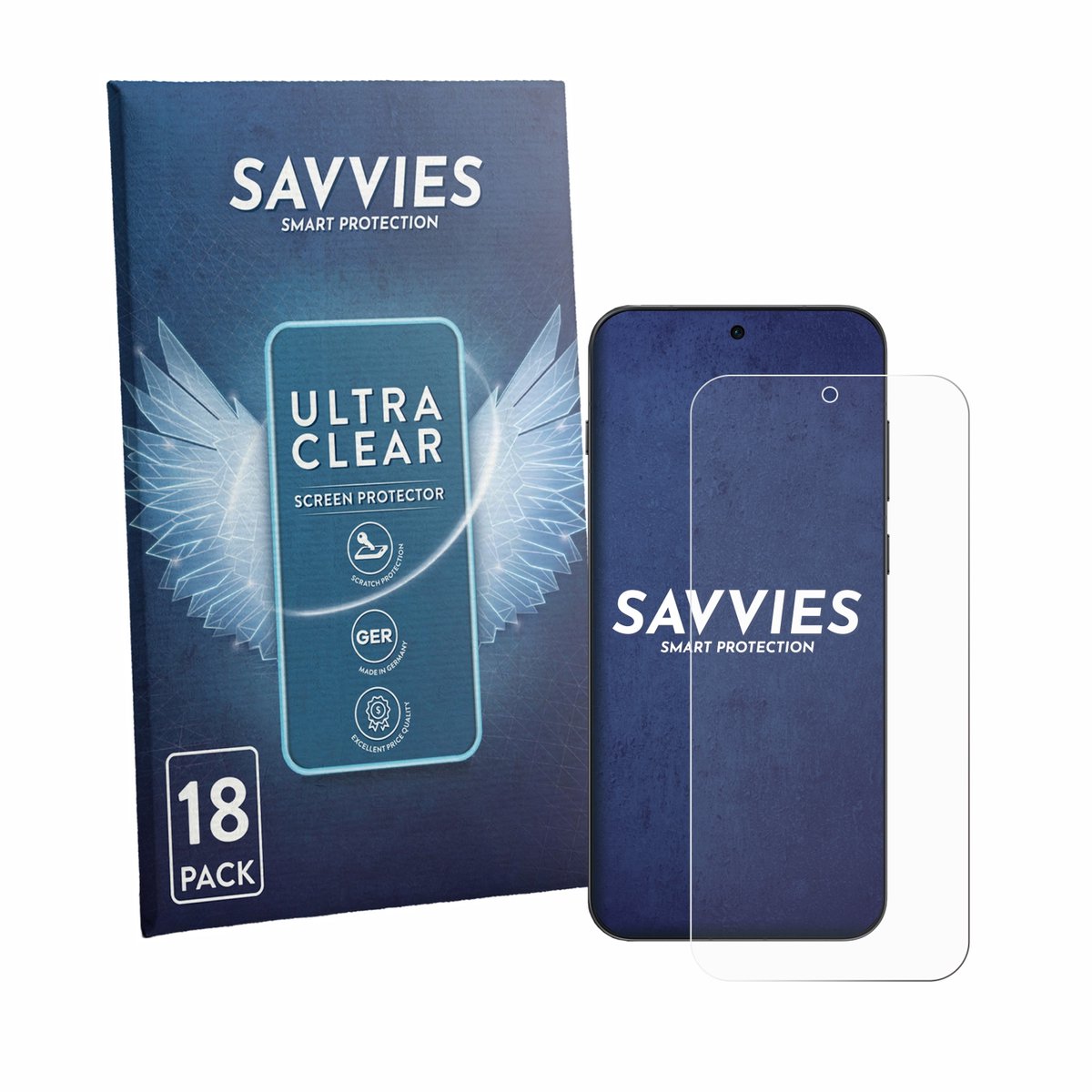 Savvies - Screenprotector voor Oppo Find X9s - Folie Beschermfolie transparant 18 Stuks