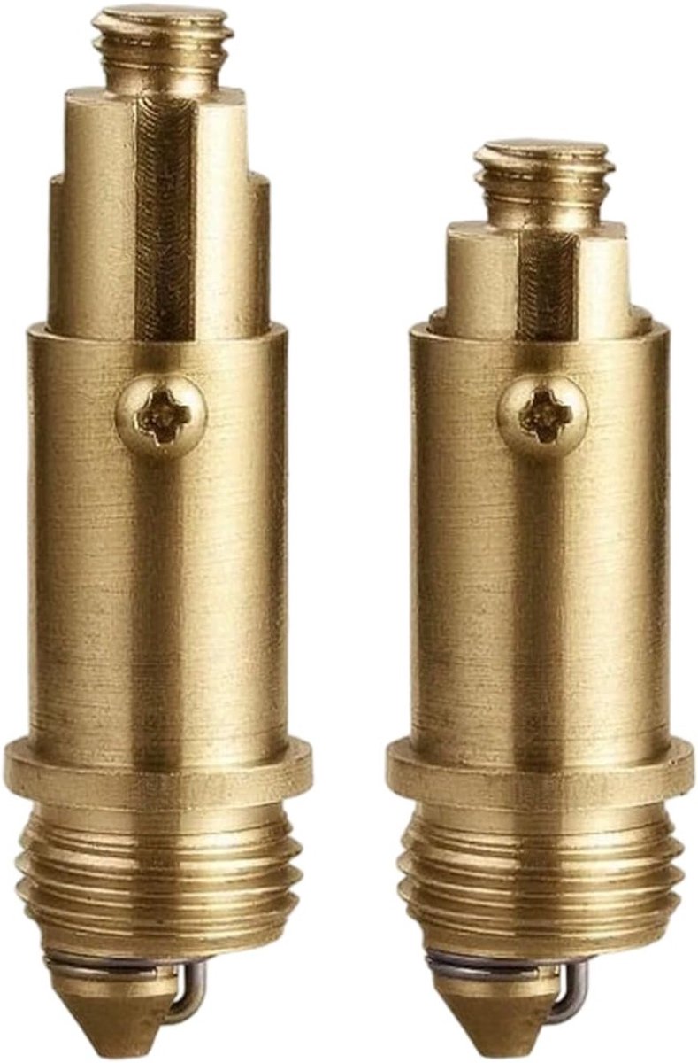 Set van 2 Messing Veerafvoer voor Pop-Up Click Clack, Afvoerplug en Wasbakafvoer Fitting