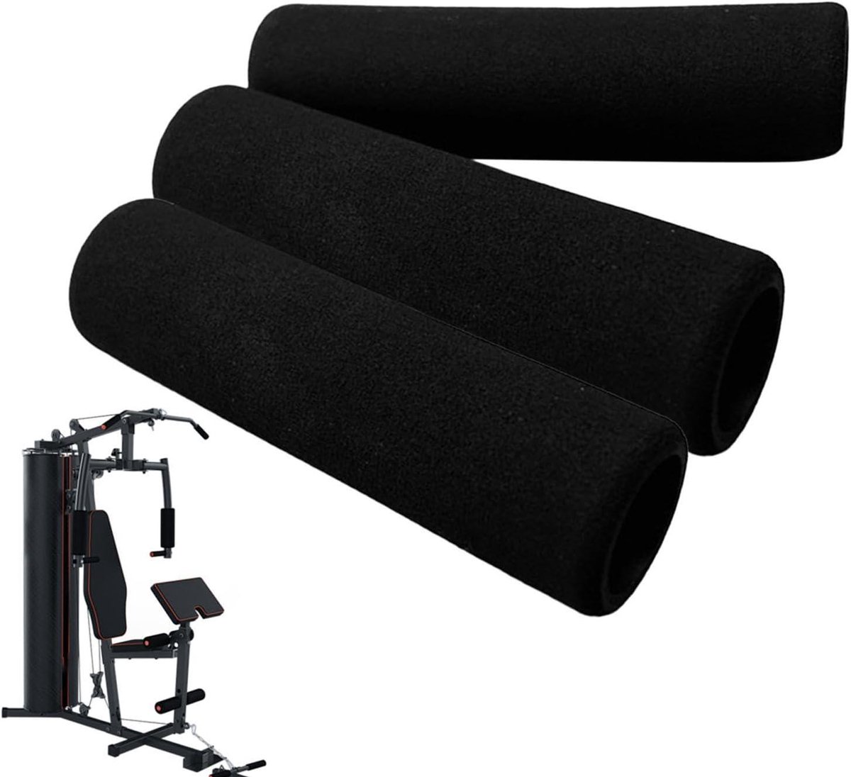 Optrekstang Handgrepen,3 Stuks Antislip Buiskussen Stootbuffers - Optrekstang Grip Hoezen,Voor Fitness Centrum Workout Kracht Training Deur Opening Thuis Fitness Apparatuur En Oefenmachine