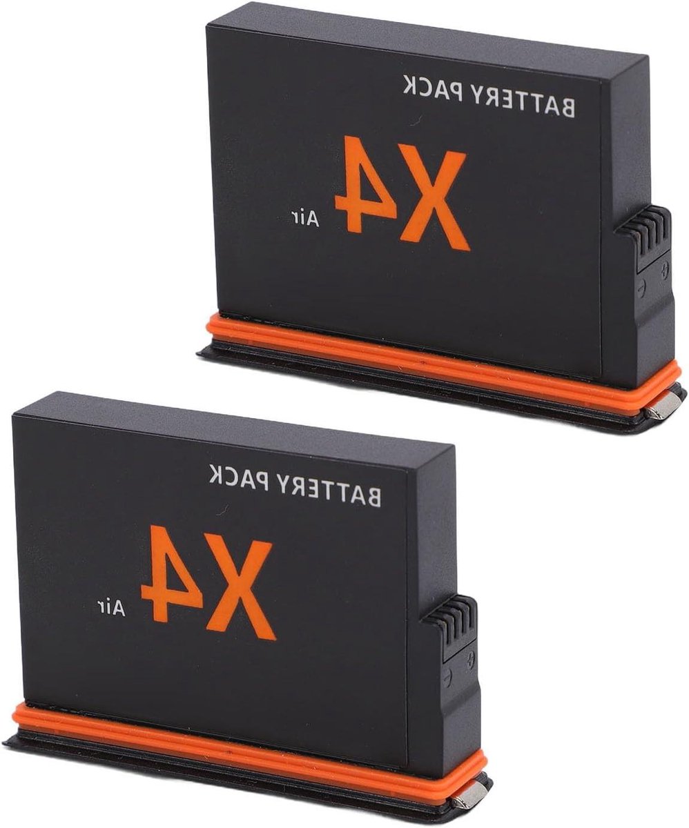Fabater 2 Stks insta/360 X4 Air Camera Batterijlader, Camera Batterij Vervanging 2050 MAh Lithium met Opbergtas