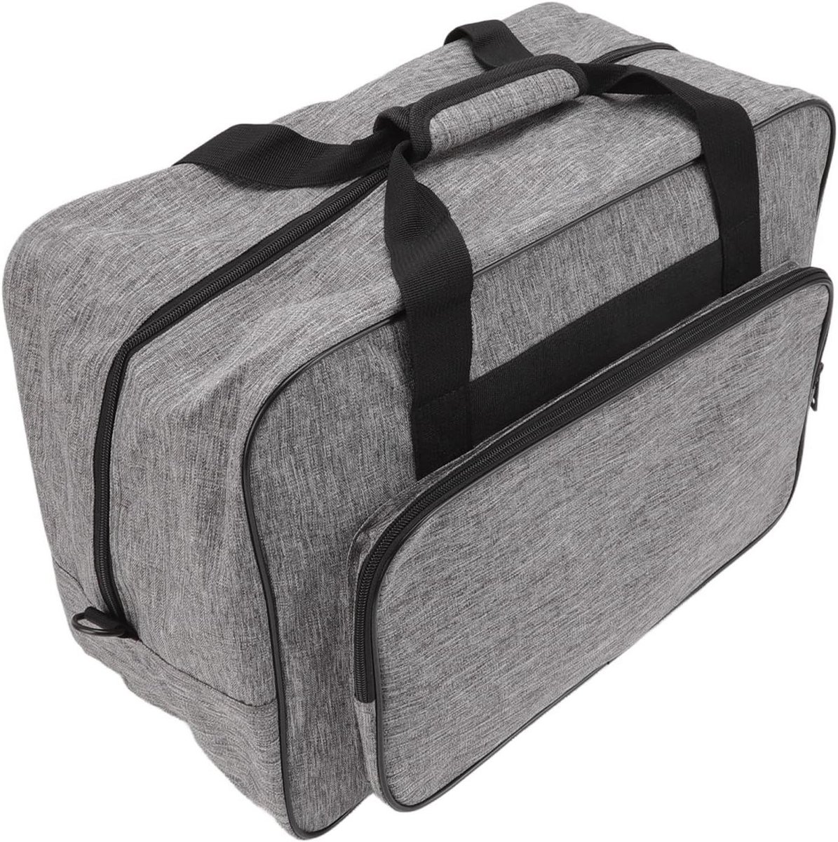 Naaimachine Tas - Draagbare Opbergtas - Naaispullen Opbergen - Met Kofferstanghoes - 46 x 23 x 31 cm - Grijs
