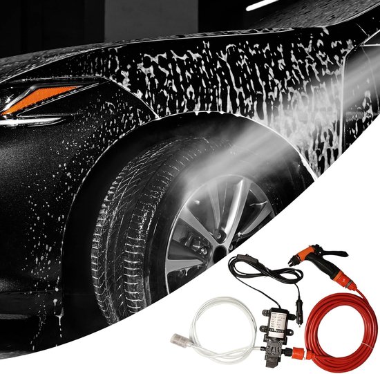 Hogedrukreiniger - Draagbare Wasmachine - Auto Thuis Wassen - Dubbel Pompsysteem - 12V - Uniek — afbeelding 3