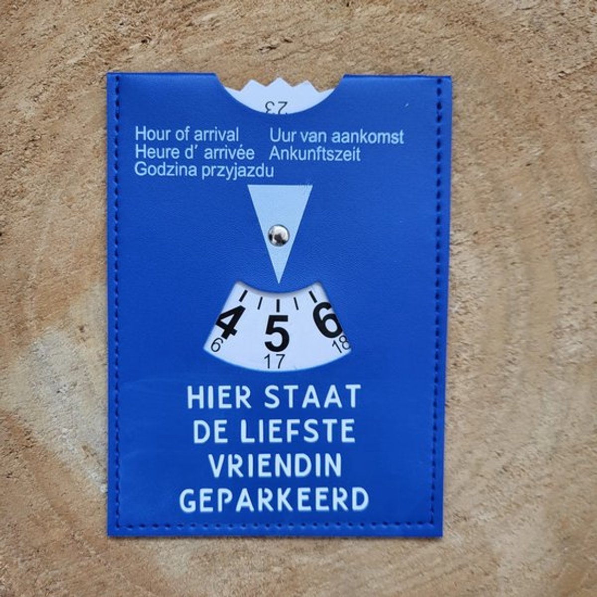 Parkeerschijf - Vriendin - Hier staat de liefste vriendin geparkeerd - Valentijn
