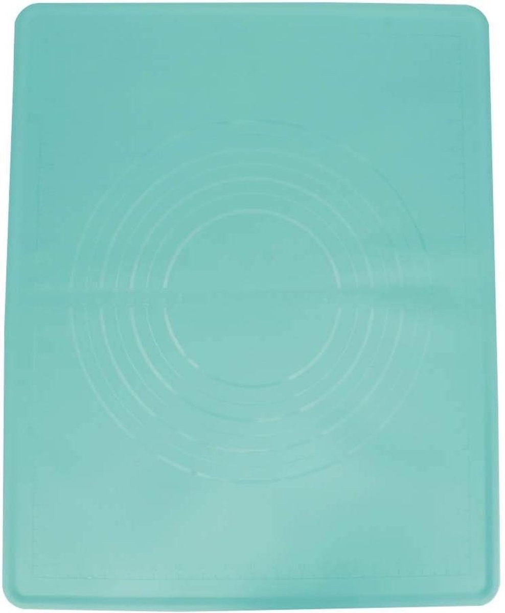 Siliconen Bakmat - Deeg Rolmat - Bakken en Koken - Niet-klevend Oppervlak - 50x40cm - Blauw