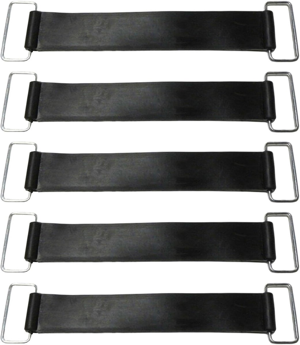 Set van 5 Elastische Accu Bevestigingsriemen voor Motorfietsen, Motoraccessoires voor Accubescherming en Stabiliteit