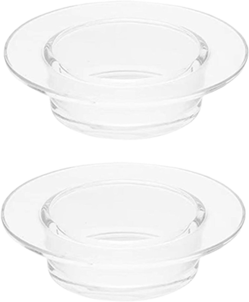 Wax warmer schotels - Smeltbakjes glas - Geuren verspreiden - Hittebestendig glas - 2 stuks 45 inch - Helder