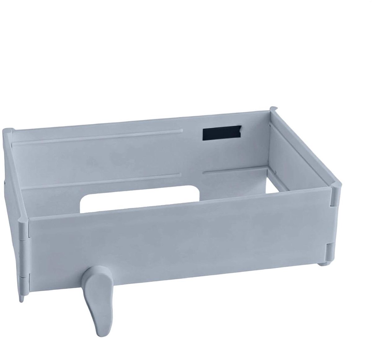 Vuilniszakhouder - Opvouwbare houder - Afval organiseren - Magnetische sluiting - 30.4 x 9.9 cm - Grijs