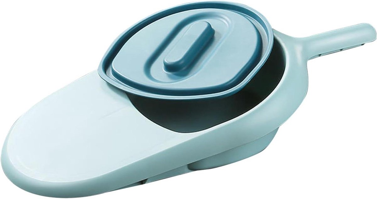 Bedbak voor ouderen - Mobiel bed - Thuiszorg - Geïntegreerde handgreep - 18 cm hoog - Lichtblauw