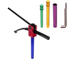 Bandenwisselset Motor - Montageframe Wielen - Onderhoud Thuis - Robuust Stalen Frame - 16-21 Inch Wielen - Rood
