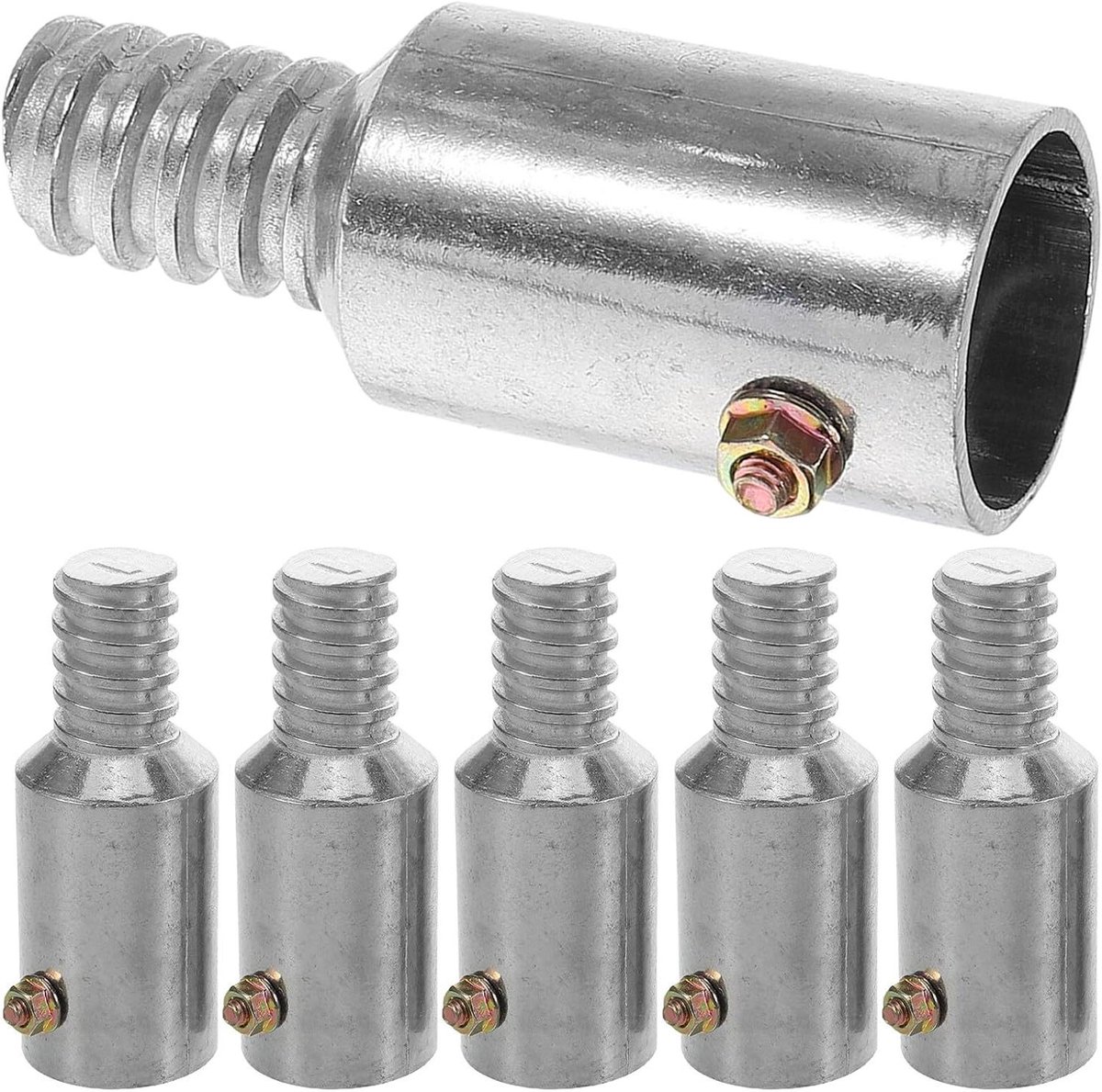 Schroefdraad Verlengstok Adapter - Steel Connector - Schoonmaak Werk - Stevige Vergrendeling - 7.5 x 2.9 cm - Diverse kleuren
