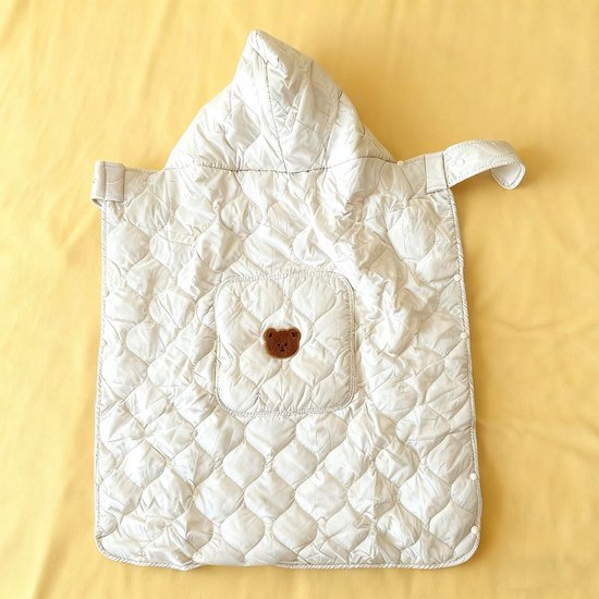 Draagzakhoes - Babycape Kinderwagen - Baby Beschermen - Zachte Katoen - 92.5x71.5cm - Beige — afbeelding 3