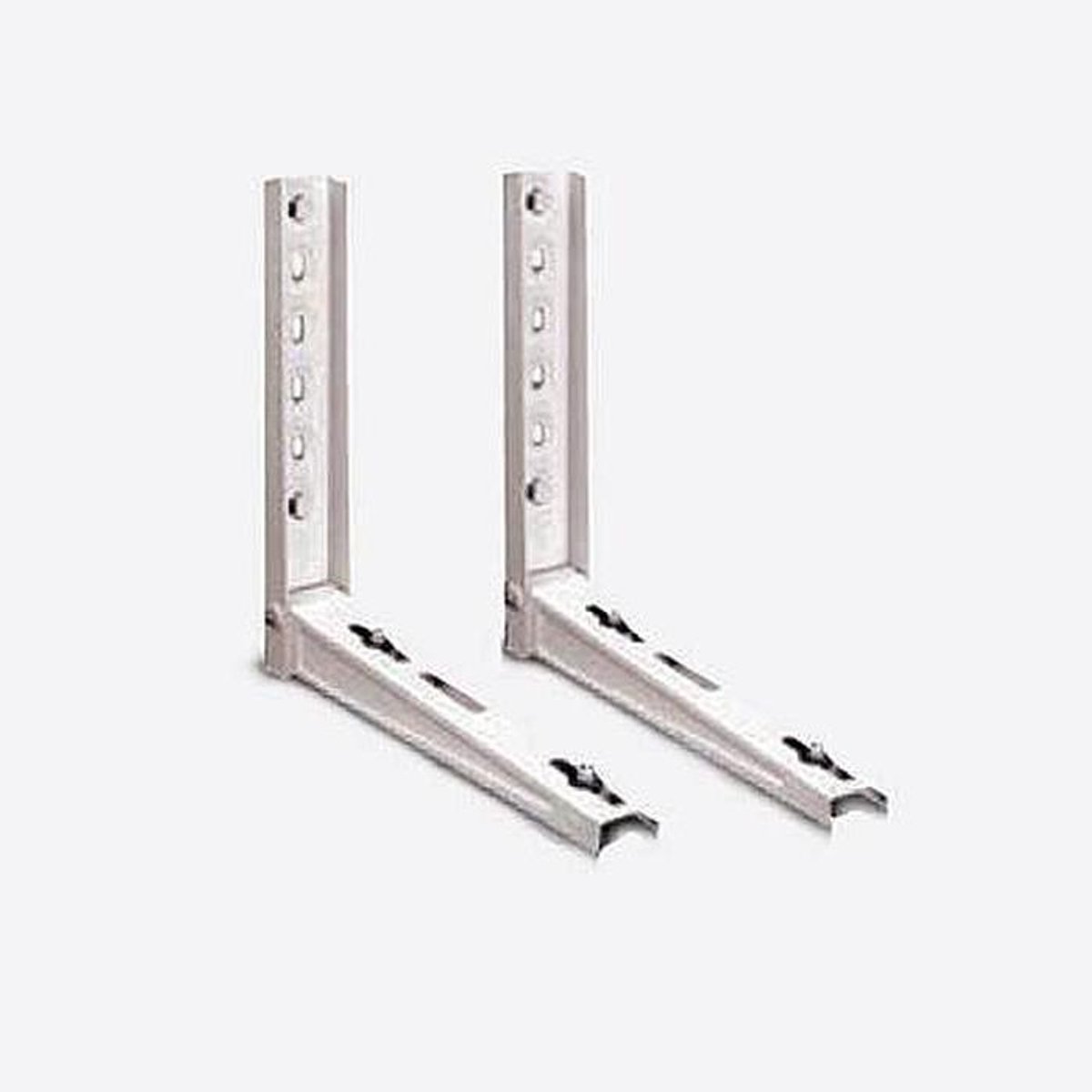 Wandhouder Airco - Steun Airco Buitenunit - Airco Installatie - Verstelbare Beugels - Tot 140 kg - Zilver