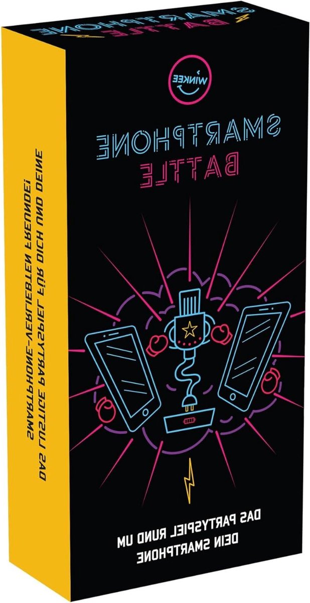 Smartphone Battle - Partyspel - Grappige Taken Oplossen - Rond je smartphone - 8 x 14 x 3 cm - Meerkleurig