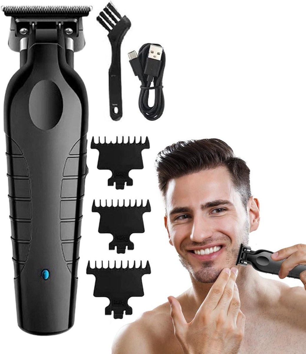 Elektrische Tondeuse - Haartrimmer Baardtrimmer - Persoonlijke Verzorging - Kappersprecisie Thuis - N.v.t. - Zwart