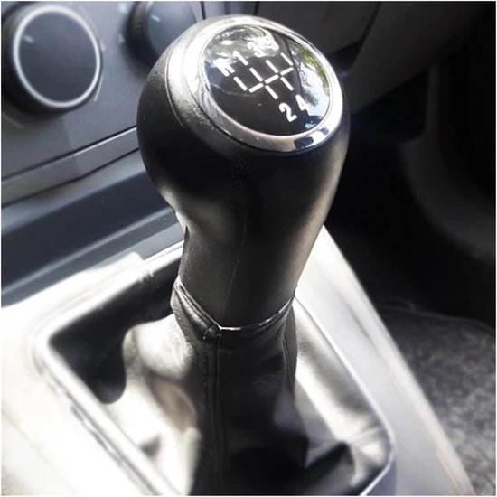 Schakelpookknop - Versnellingspook Hendel - Auto Interieur Upgrade - Ergonomisch Ontwerp - 5 Speed - Zwart — afbeelding 2