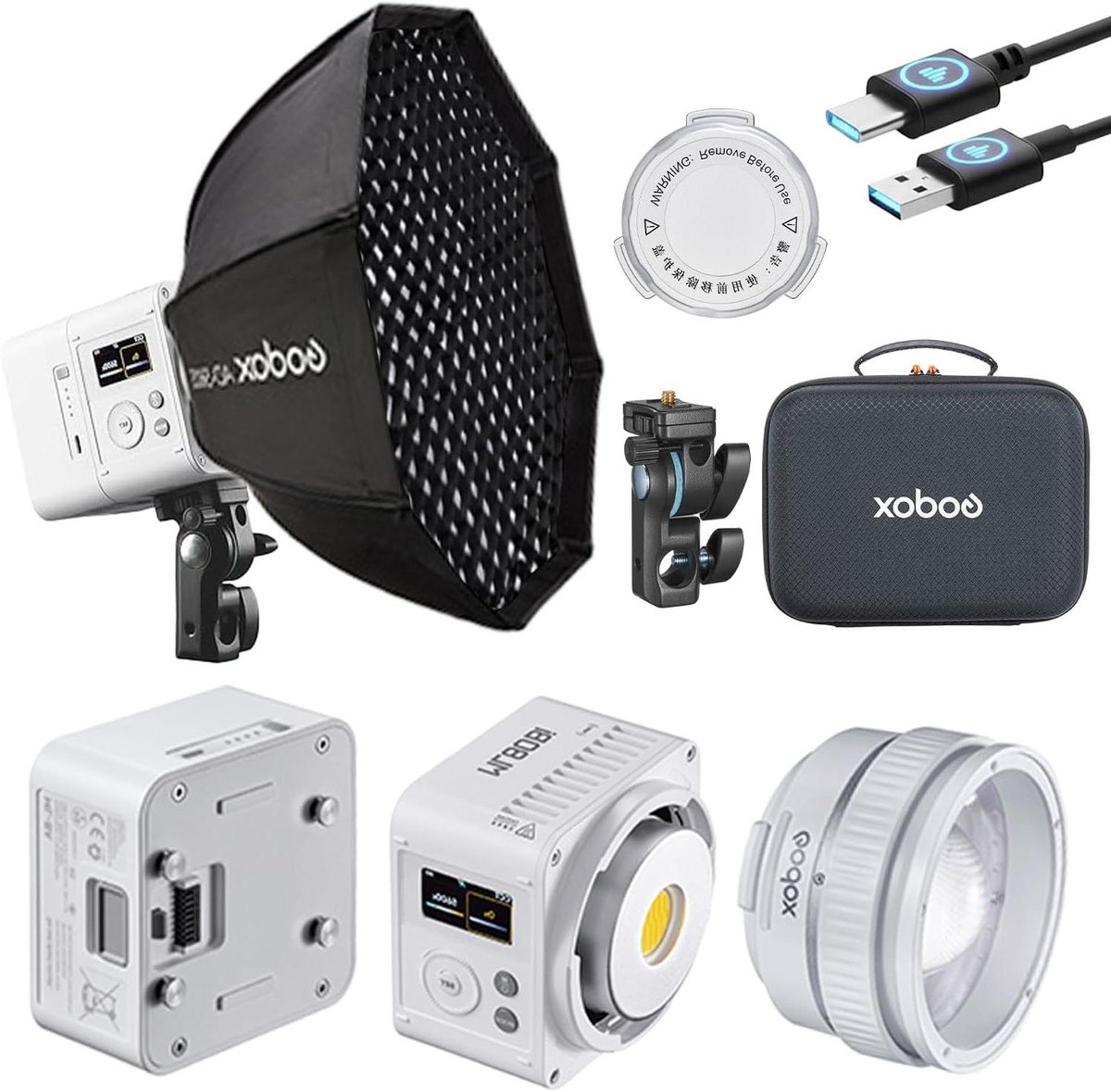 LED Videolamp - Tweekleurige Lamp - Professionele Opnames - Compact en Krachtig - 100W - Zwart