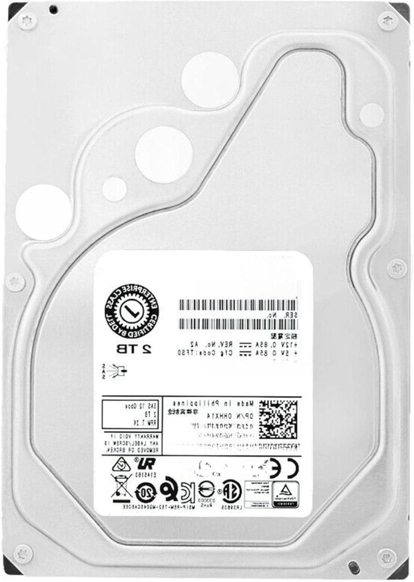 Interne Harde Schijf - Opslag Schijf - Server Opslag - 7200 RPM SAS Interface - 2TB - Zilver