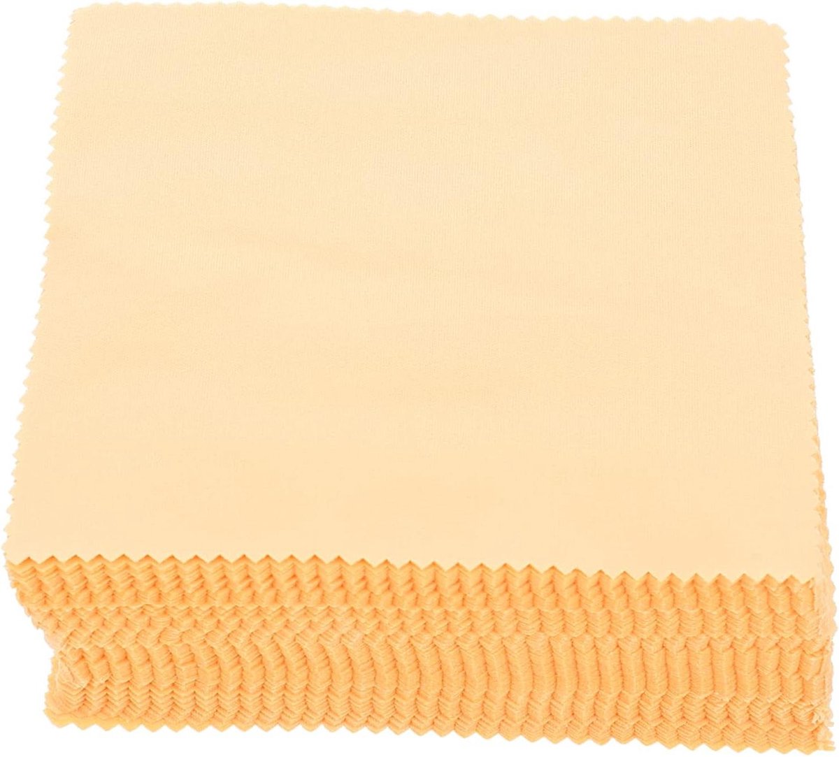 Microfiber Doekjes - Bril Reiniger - Schoonmaken Schermen - Pluisvrij - 17.5x14 cm - Geel