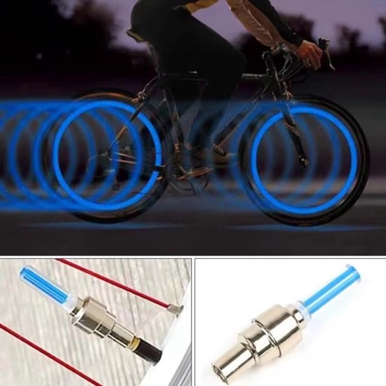 Fiets Spaakverlichting - Wielverlichting LED - Veilig Fietsen - Bewegingsgeactiveerd - 8 stuks - Kleurrijk — afbeelding 4
