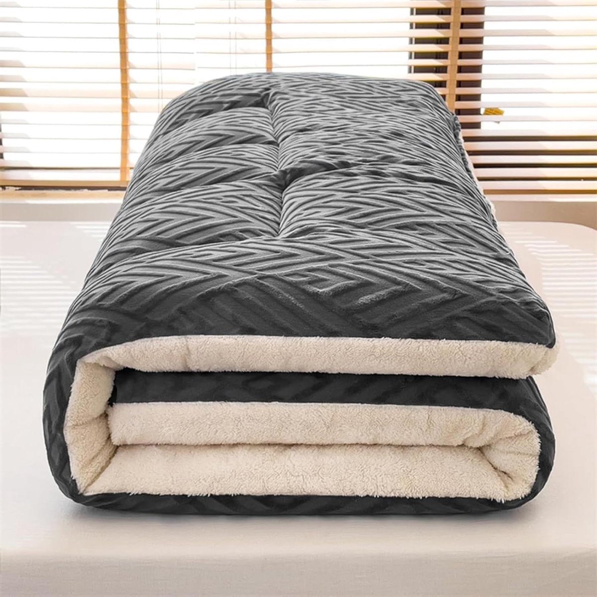 Opvouwbaar Matras - Slaapmat Vloer - Comfortabel Slapen - Gelijkmatige Vulling - 120x200x10cm - Grijs