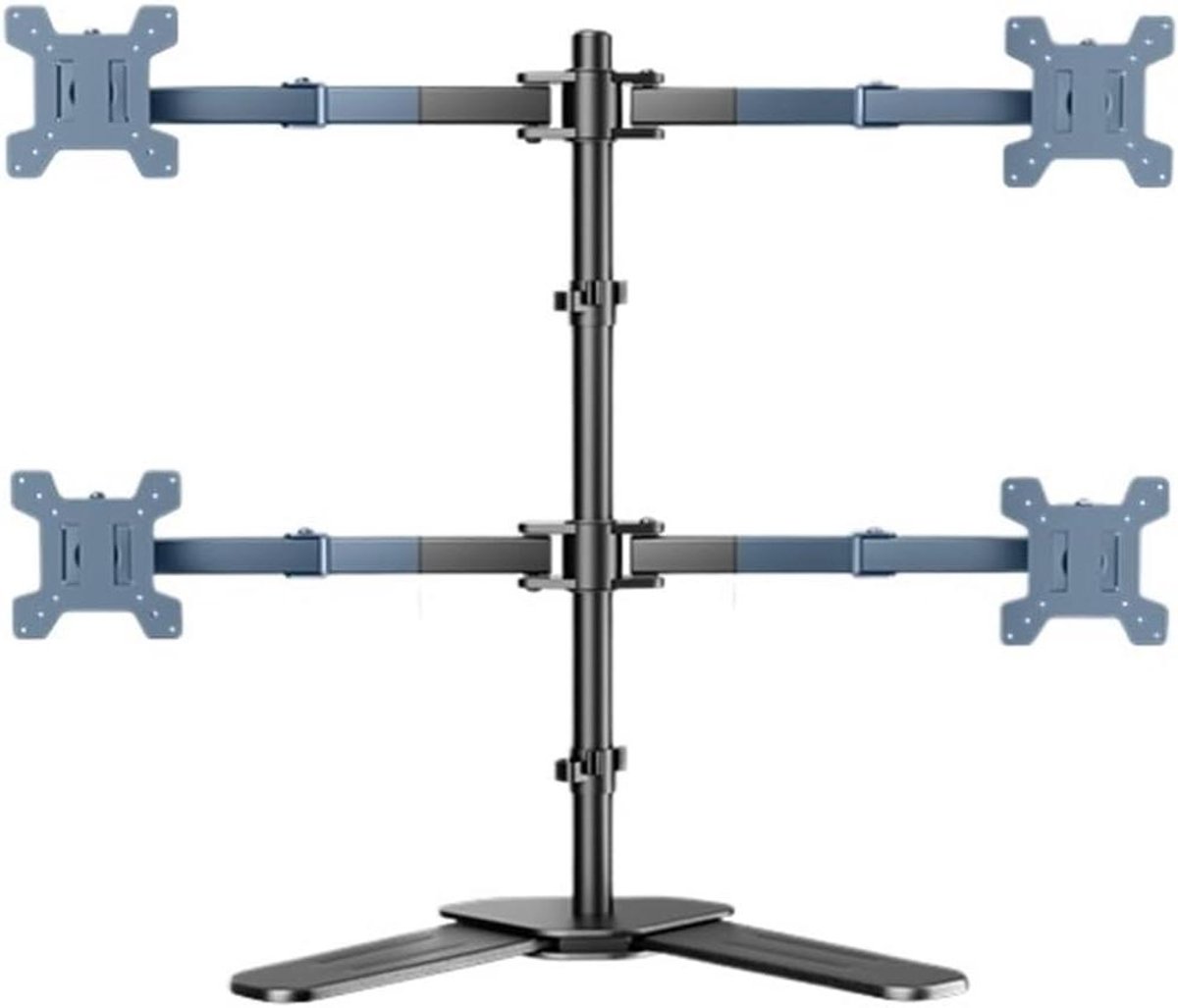 Monitor Arm - Bureau Armatuur - Meerdere Schermen - Zonder Boren - 14-27 inch - Zwart