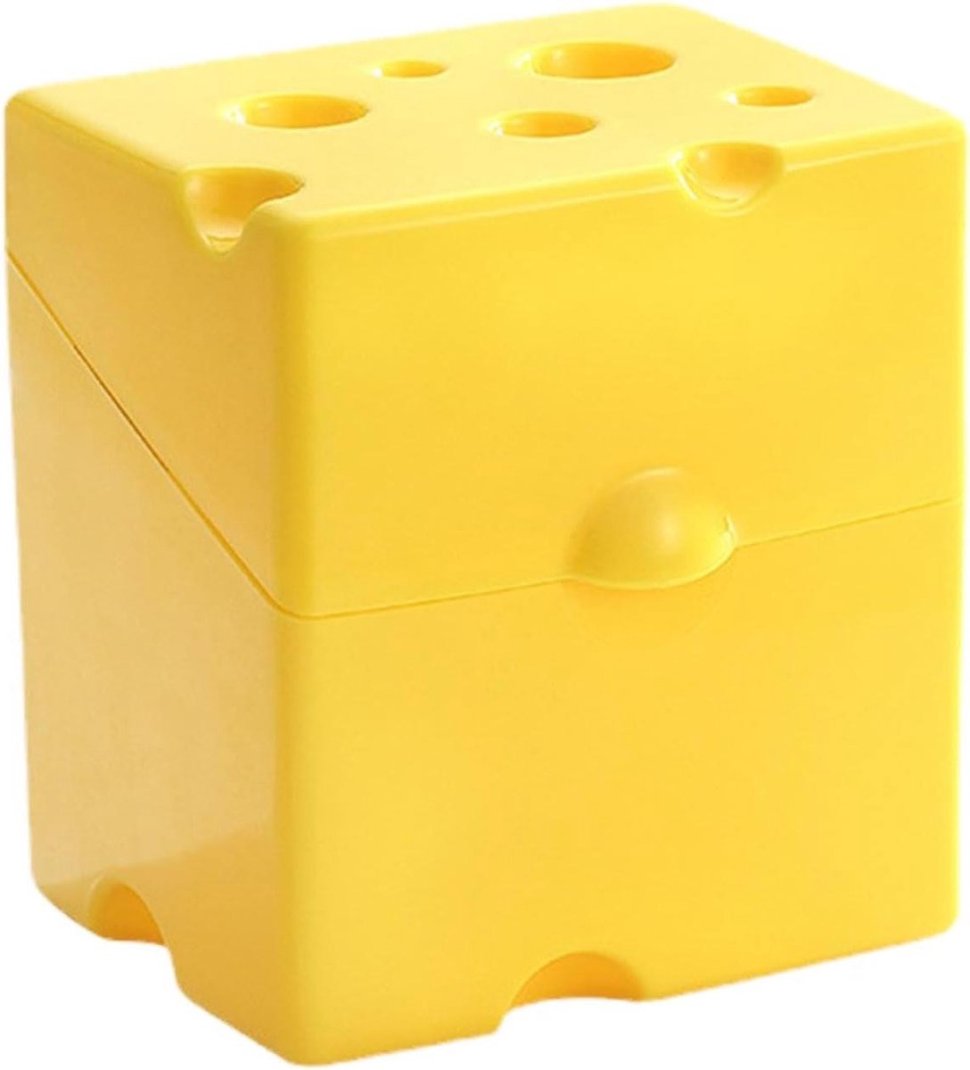 Kaashouder - Kaasdoos Vershouddoos - Kaas Bewaren - Luchtdichte Opslag - 10 x 8 x 10.5 cm - Wit