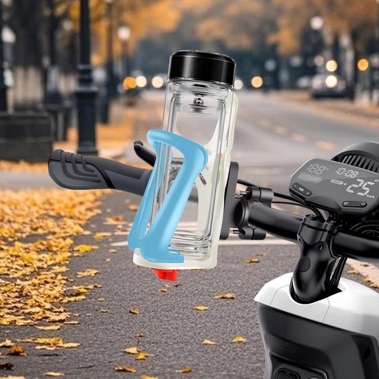 Fiets flessenhouder - Drinkfles houder - Onderweg hydrateren - Gereedschapsloze montage - 20-35 mm frame - Blauw — afbeelding 2