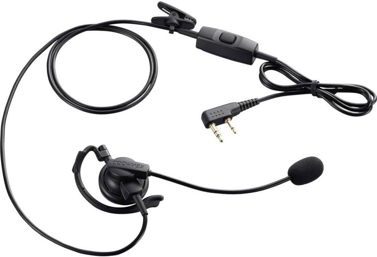 Headset Spreekset - Communicatie set - Draadloze communicatie - Lichtgewicht ontwerp - 50 Gram - Zwart