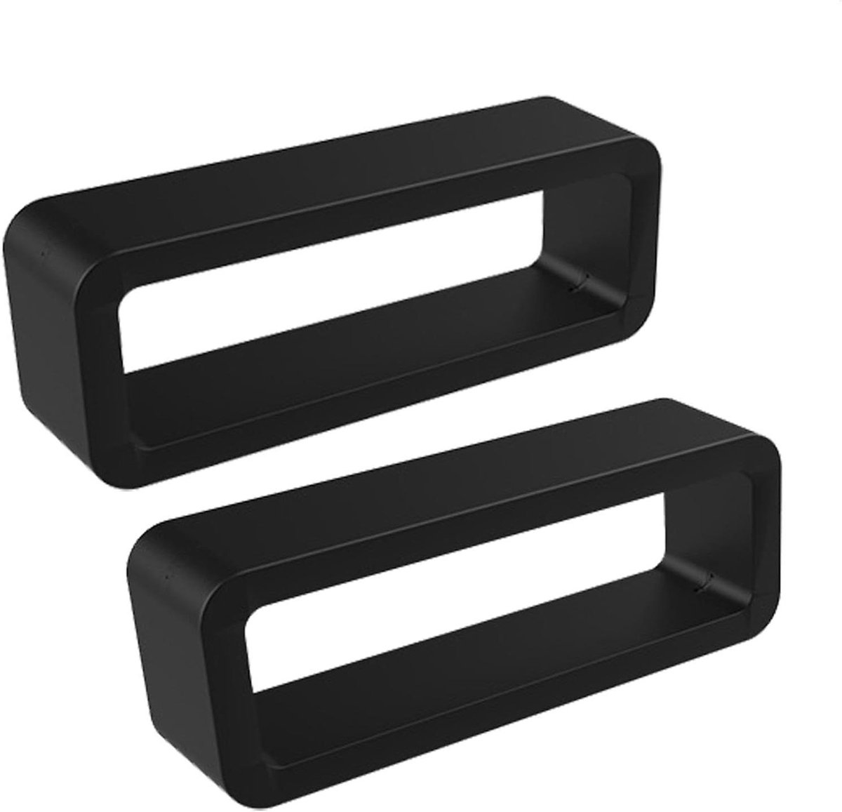 Horlogeband Lus - Bandhouder Clips - Horloge Beveiligen - Zacht Silicone Materiaal - 2 Stuks - Zwart