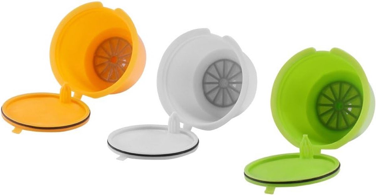 Herbruikbare en navulbare koffiecapsules - 3 stuks voor Dolce Gusto, ideaal voor koffie liefhebbers en milieuvriendelijk gebruik
