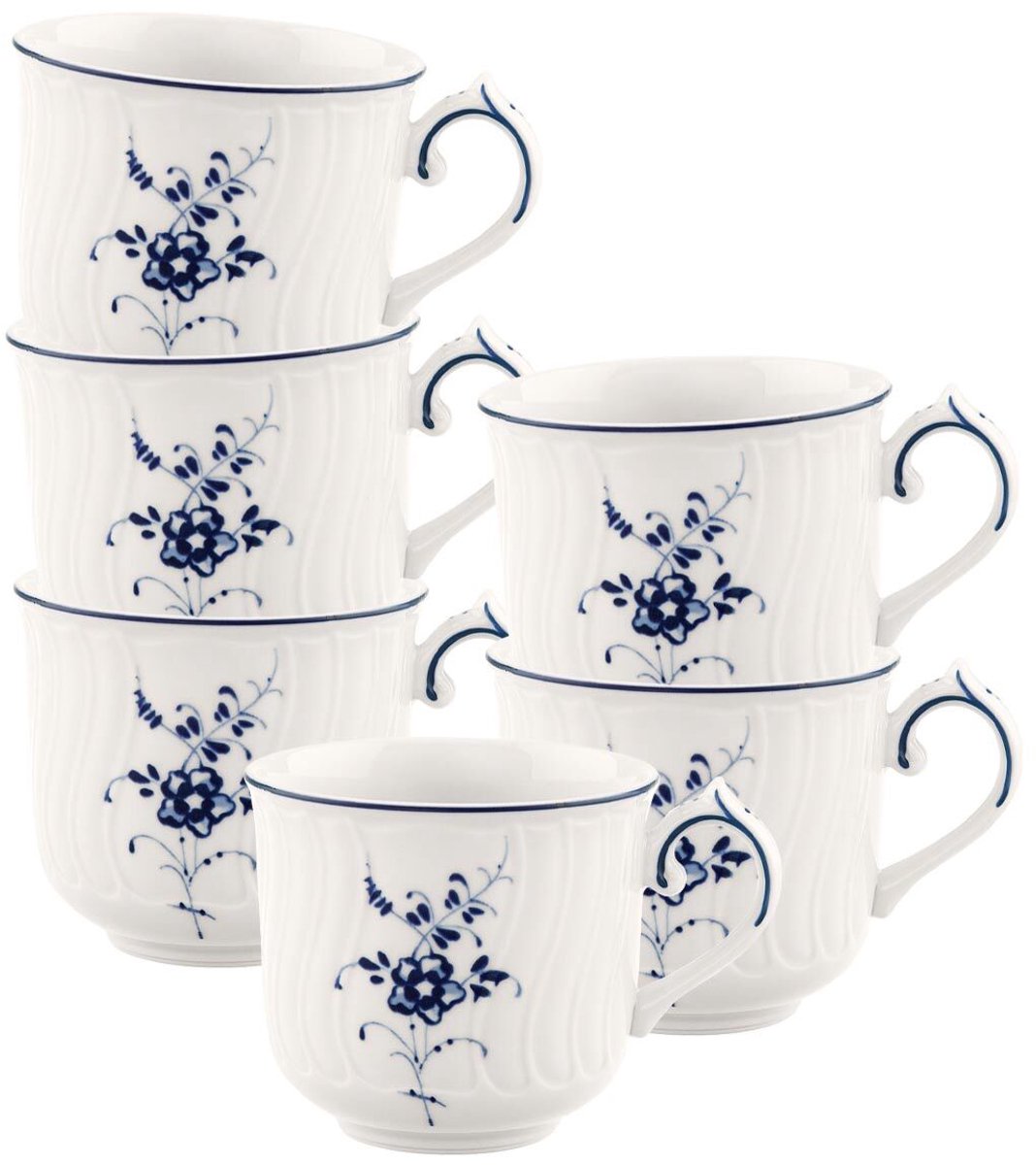 Mokka-/Espressotassen Vieux Luxembourg 70 ml Set van 6