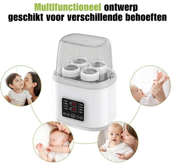HEZIVO® Flessen Sterilisator - Flessenreiniger en Flessenverwarmer - BPA-vrij van hezivo — afbeelding 3