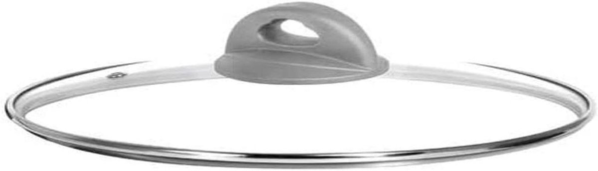 Universeel Deksel - Glazen Deksel - Koken en Bakken - Gehard Glas - 26 cm - Transparant