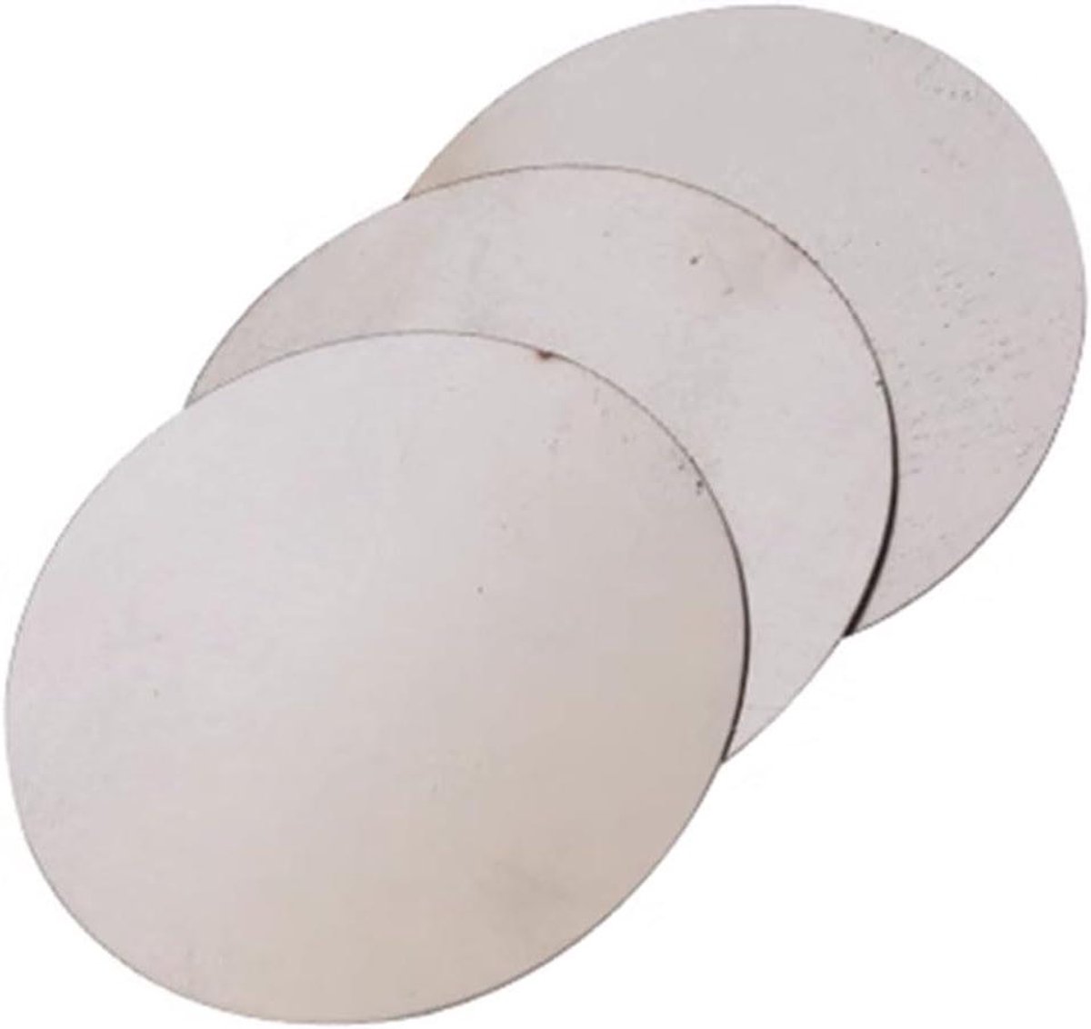Ronde Platen - Roestvrij Staal - Labels Maken - Hoge Corrosiebestendigheid - Dia 50mm - Zilverkleurig