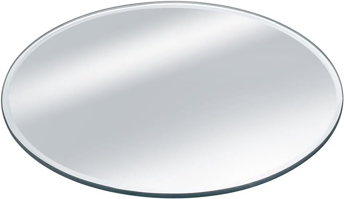 Ronde 3mm Facet Spiegel van Glas 15cm - Moderne Wanddecoratie, Esthetische Panelen en Verzamelfiguren Display