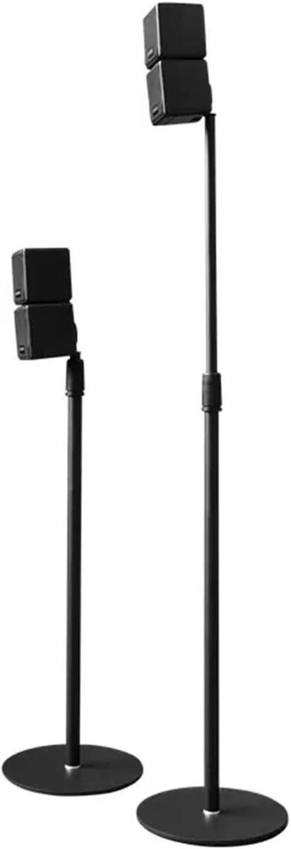 Luidsprekerstandaarden - Vloerstandaards - Home Cinema - Universele Pasvorm - N.v.t. - Zwart