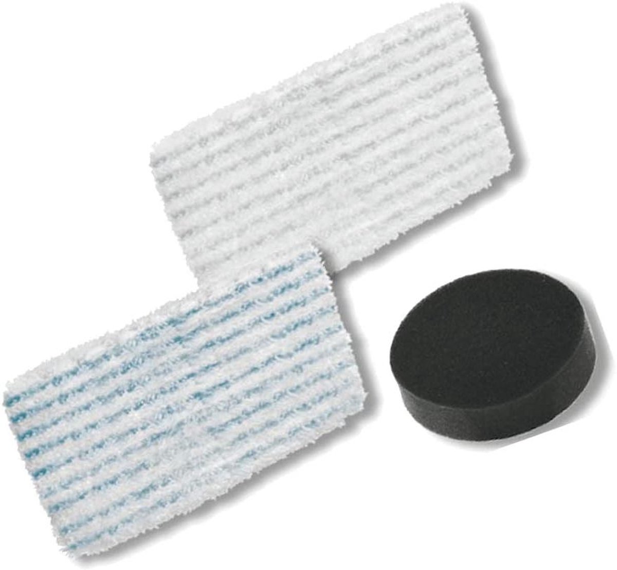 Stoomreiniger Accessoires - Reinigingsdoeken Filter - Grondige Schoonmaak - Herbruikbare Doeken - 2 Doeken 1 Filter - Blauw Wit