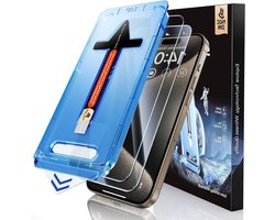 2 Pack Screen Protector voor iPhone 15 Pro Max, 9H Hard Film, Bubble Free en Eenvoudige Installatie, Inclusief Auto Stofverwijderaar