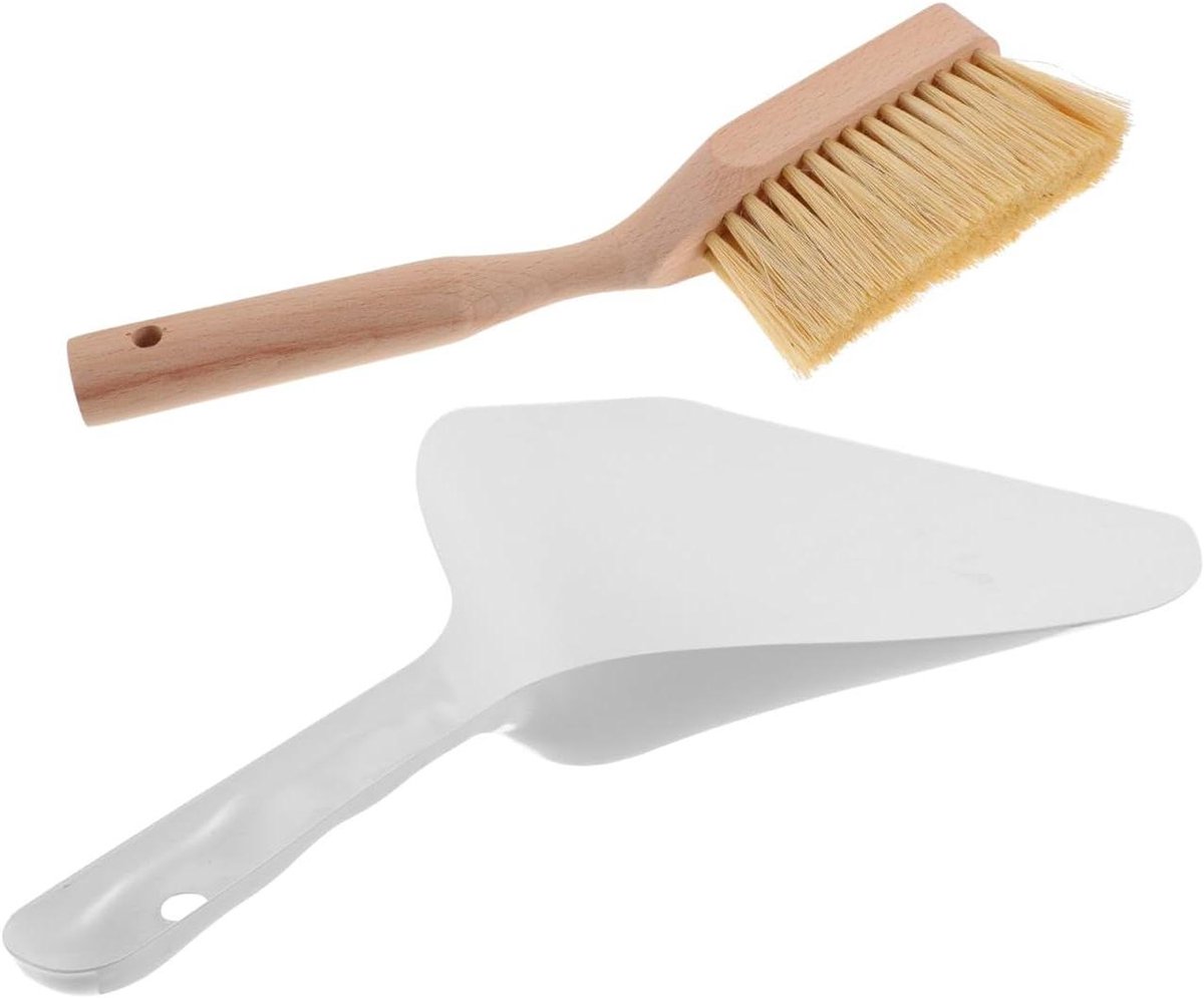 Schoonmaakbezem Set - Mini Stoffer Blik - Bureau Reinigen - Lichtgewicht Ontwerp - 33 cm Lengte - Niet Gespecificeerd