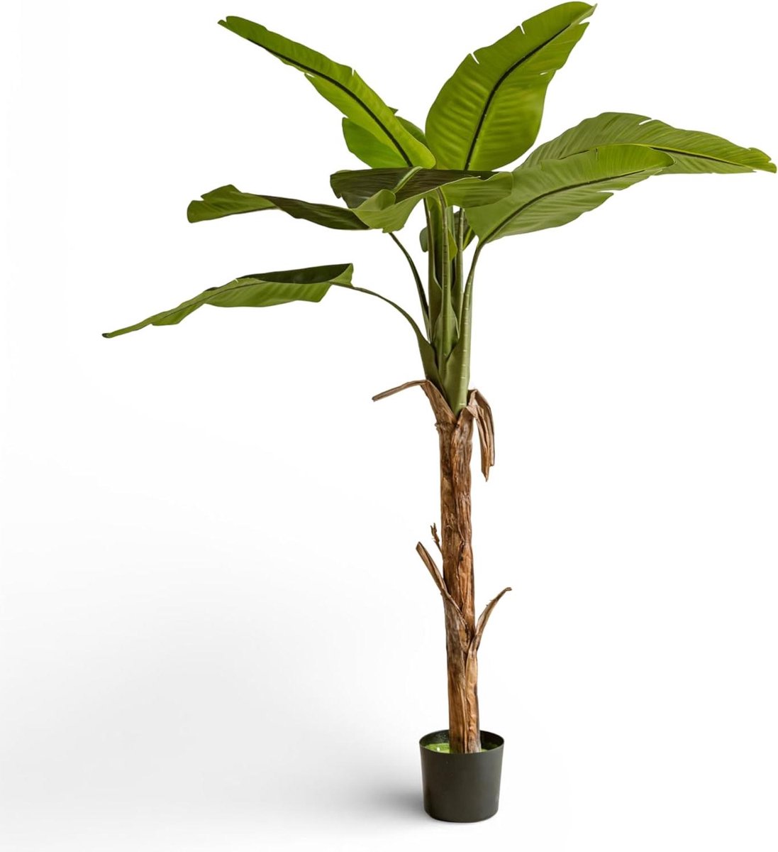 Kunstplant Banaan - Tropische Plant - Decoratie Huis - Onderhoudsvrij - 170 cm - Groen