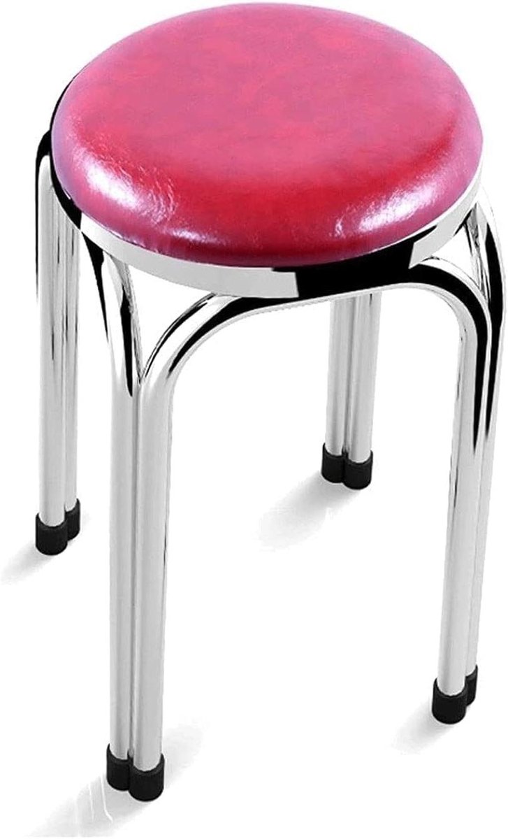 Barkrukken Set - Zitkruk Keuken - Comfortabel Zitten - Ergonomisch Ontwerp - 47x29 cm - Zwart