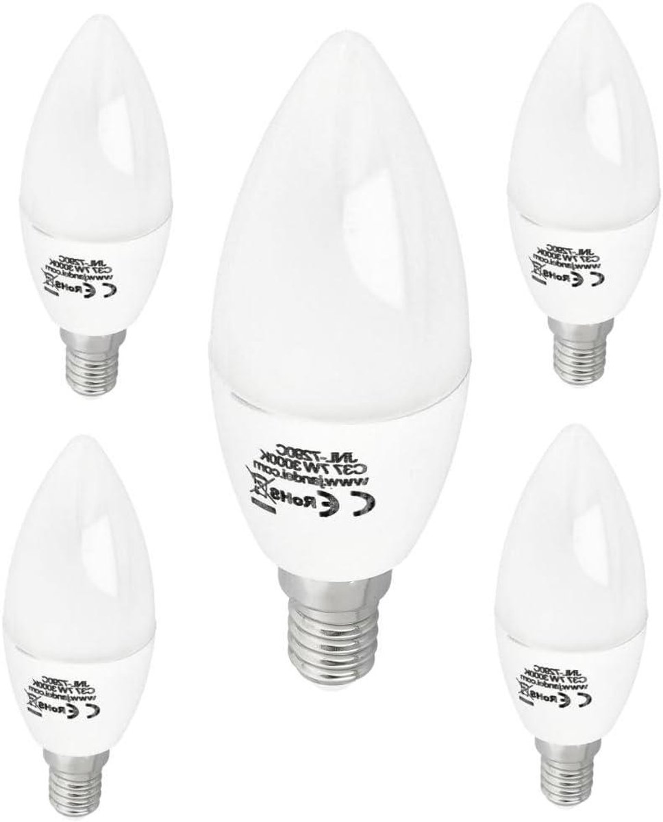 Led Lampen - Kaarslampen - Sfeerverlichting Thuis - Energiezuinig - 5 stuks - Warm Wit