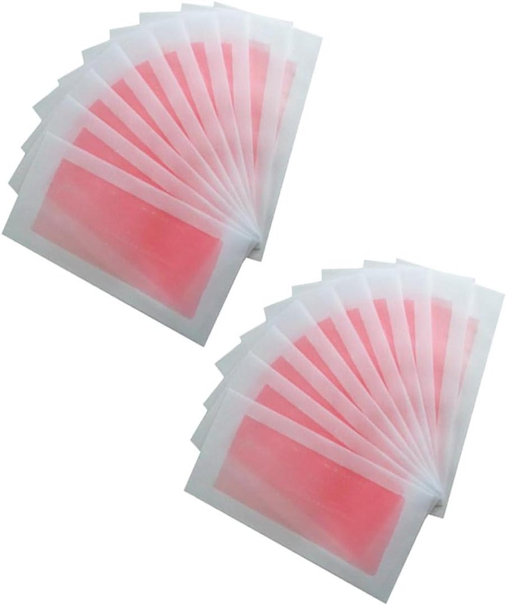 Ontharingsstrips - Waxstrips - Huid Reinigen - Zelfknippend - 20 Stuks - Roze Wit
