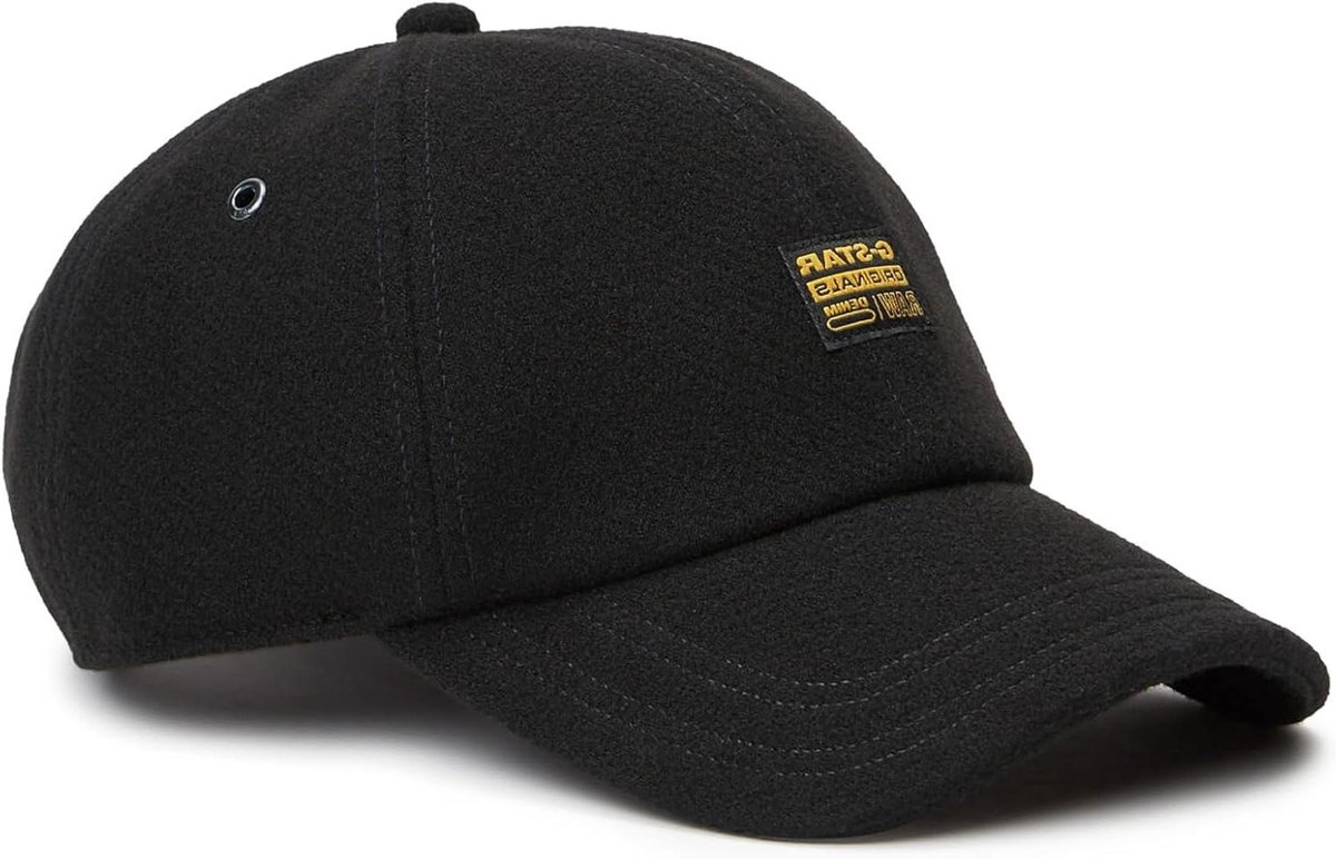 Baseball Cap - Pet Heren - Outdoor Activiteiten - Geweven Patch - One Size - Zwart