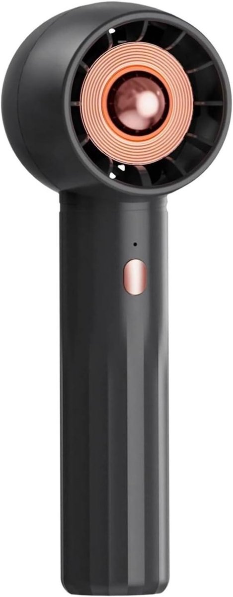 Bladloze Ventilator - Mini Handventilator - Persoonlijke Koeling - Drie Windsnelheden - 149 x 52 mm - Zwart