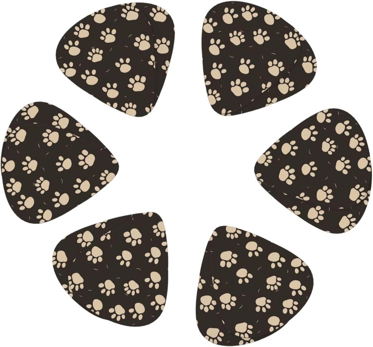 Gitaar Plectrums - Poot Print - Muziek Maken - Drie Diktes - 12 Stuks - Gevarieerd