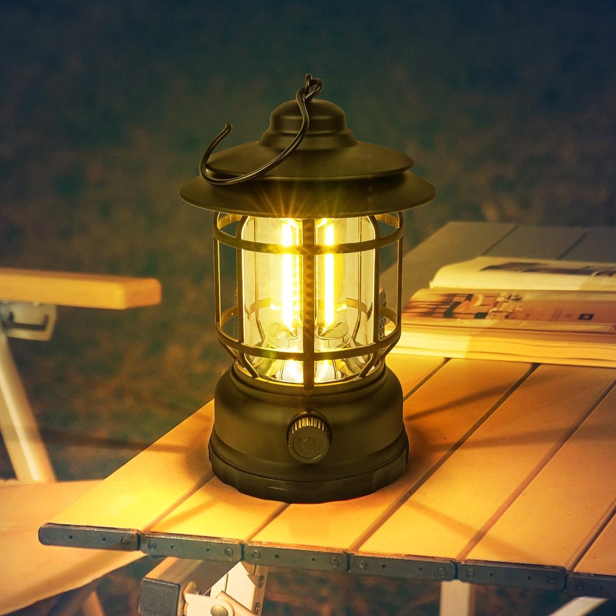 Dailygoody - Campinglamp - Oplaadbaar - Waterdicht - Hoge Lumen - Noodlicht - 360 graden verlichting - Geschikt voor buitenactiviteiten - Formaat 12 x
